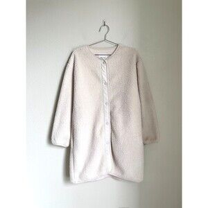 Wilfred Free Aritzia Sherpa Long Liner Jacket in Light Birch Size SMALL *READ*